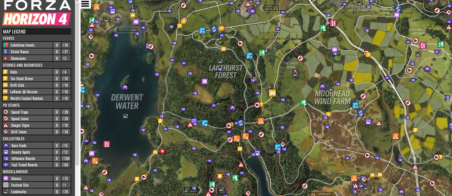 Forza Horizon 4 - Interactive Map by SwissGameGuides