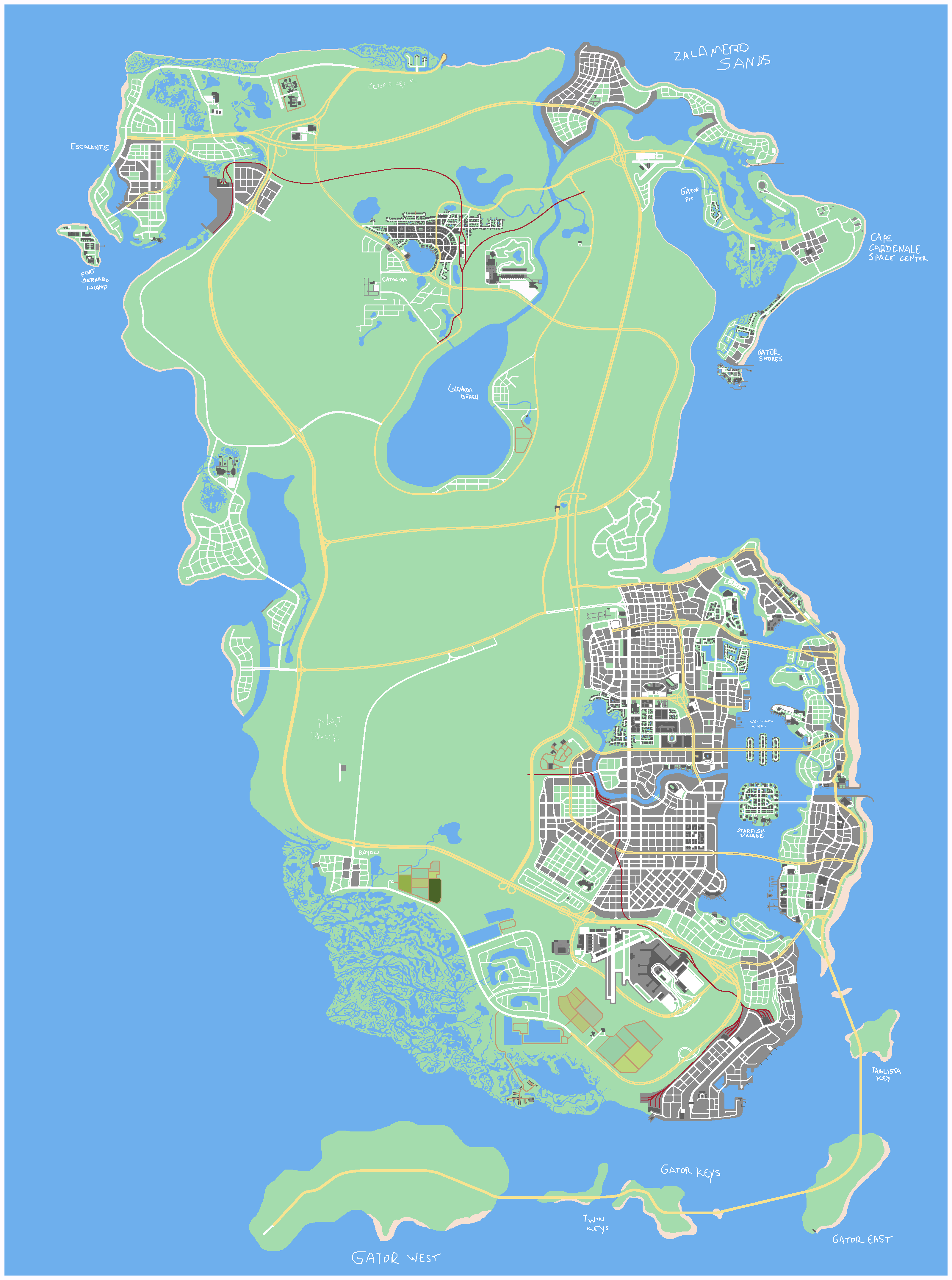 Fan-made GTA 6 Map Has Fans Salivating At Its Size - GTA BOOM